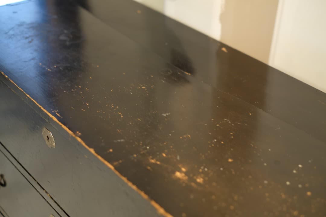 11/8迄出品 桐材漆塗時代箪笥（京都） ① 京箪笥 アンティーク