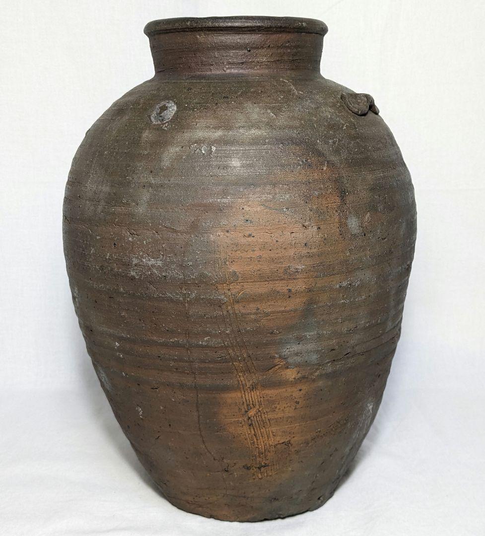 室町時代 古備前 三耳壺 備前焼 三耳壷 置物 インテリア 骨董品 古美術品