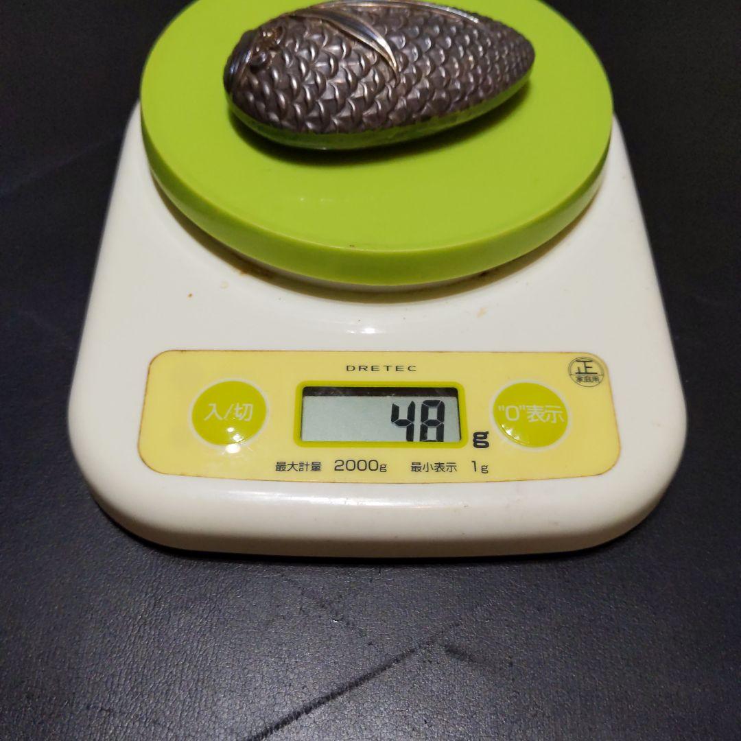 純銀 香合
