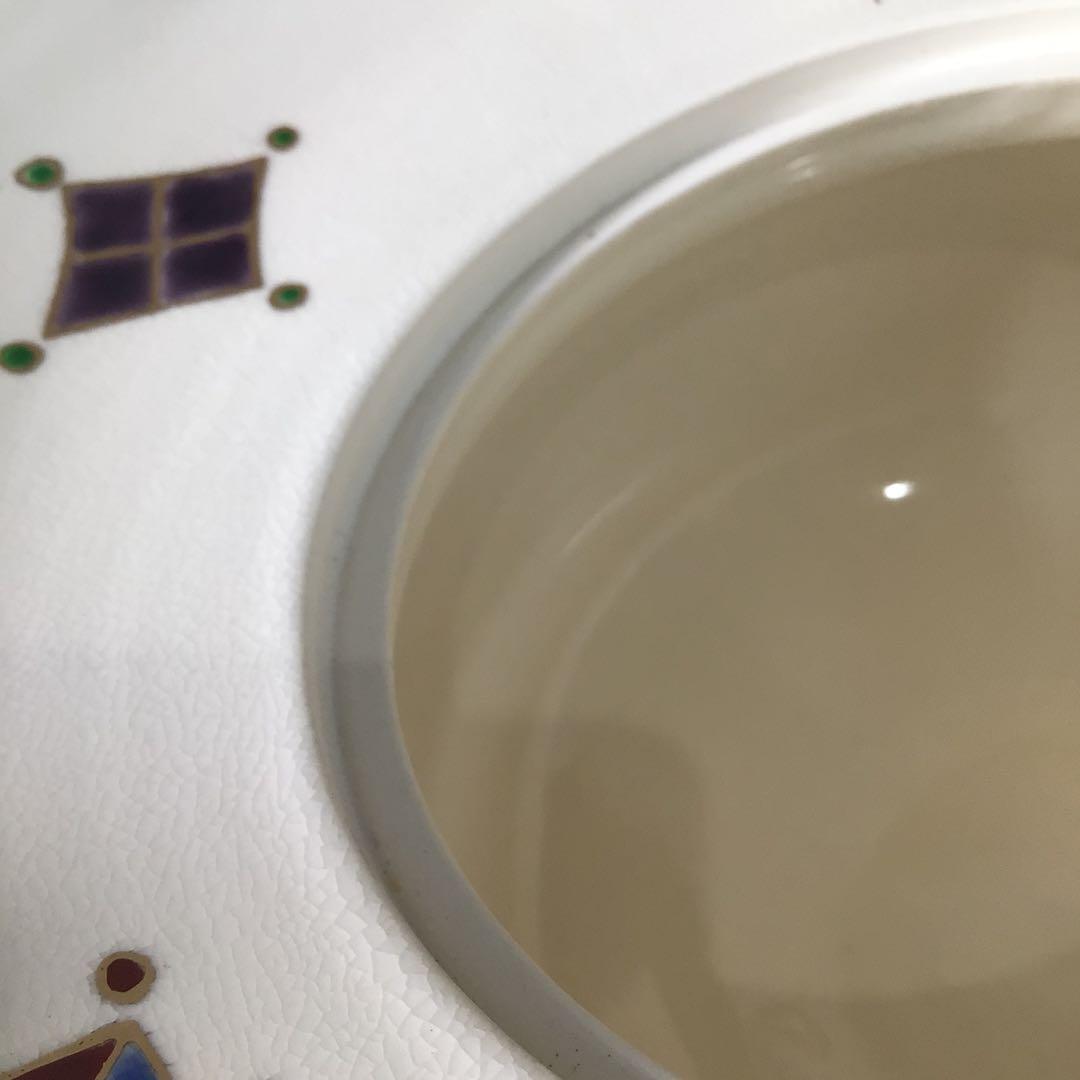 Ｒ８８９　水指　『橋本城岳造』『色絵宝文』『砂金袋水指』　共箱　茶道具