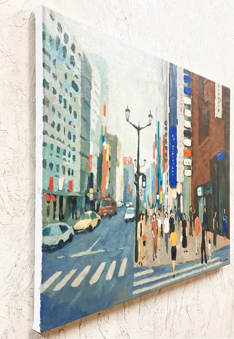 No.493 and 526 油絵/風景/街景/東京/銀座