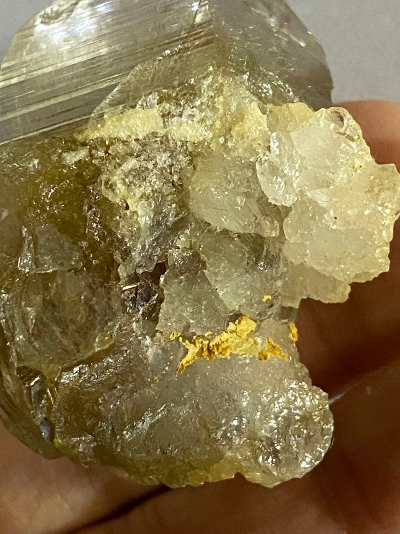 天然石　ヒマラヤ　マニハール　水晶　ルチルクォーツ　原石　レコードキーパー