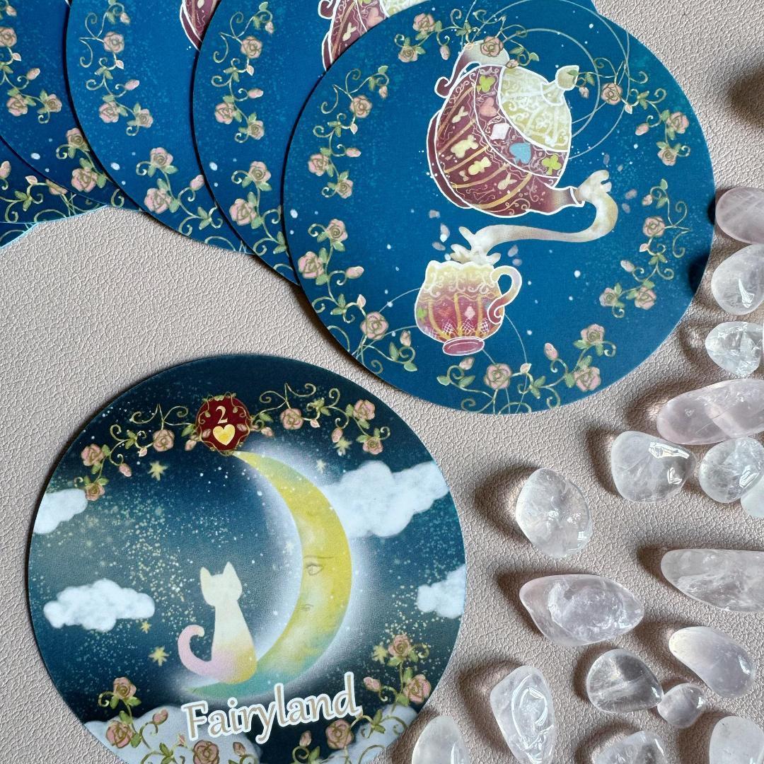 【正規品ルノルマンカード】キュートな不思議の国のアリスの世界観✨円型タイプ