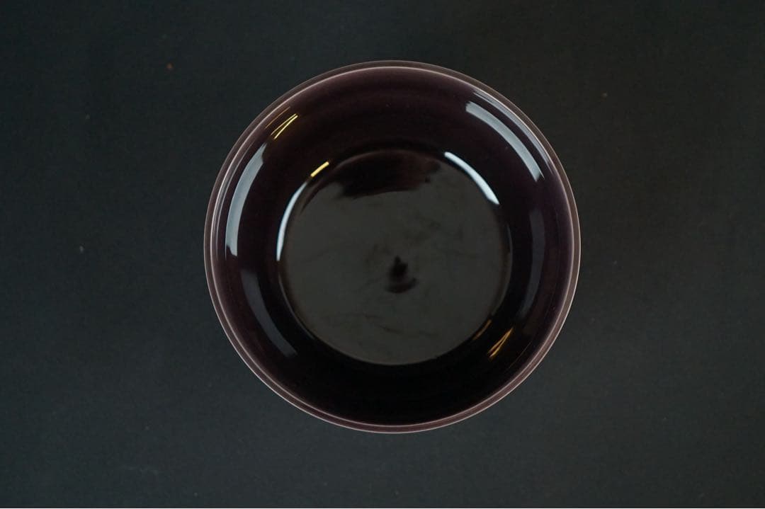 中村翠嵐 紫交趾末広糸目 皆具 共箱 共布 茶道具