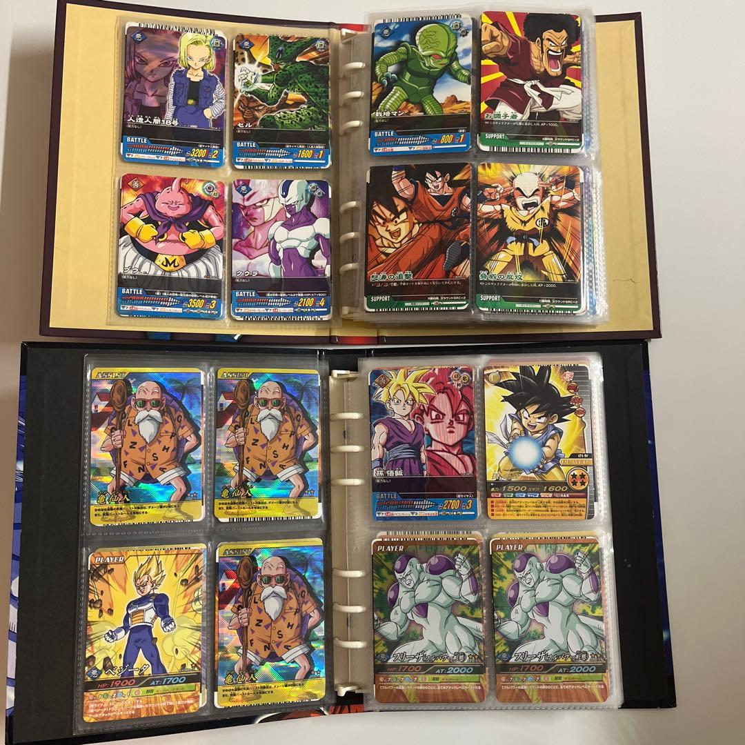 ドラゴンボールヒーローズ　爆裂インパクト　データカードダス引退品　バインダー付き