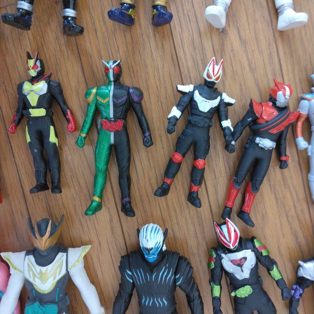 仮面ライダーソフビまとめ売り34体＆ヴァルゴゾディアーツ戦隊ヒーロー怪獣など