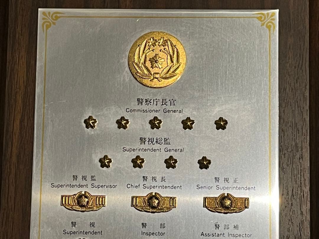 警察　階級章　盾　バッジ　警視庁　ＰＯＬＩＣＥ　コレクター　レア　インテリア