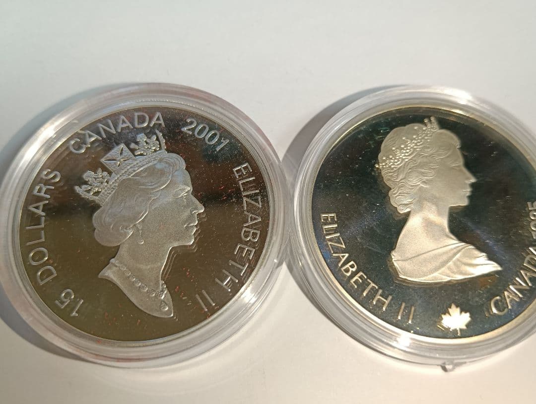 ロ*ン様 中国旧正月シリーズ『巳年』プルーフ銀貨＆カルガリー冬季オリンピック