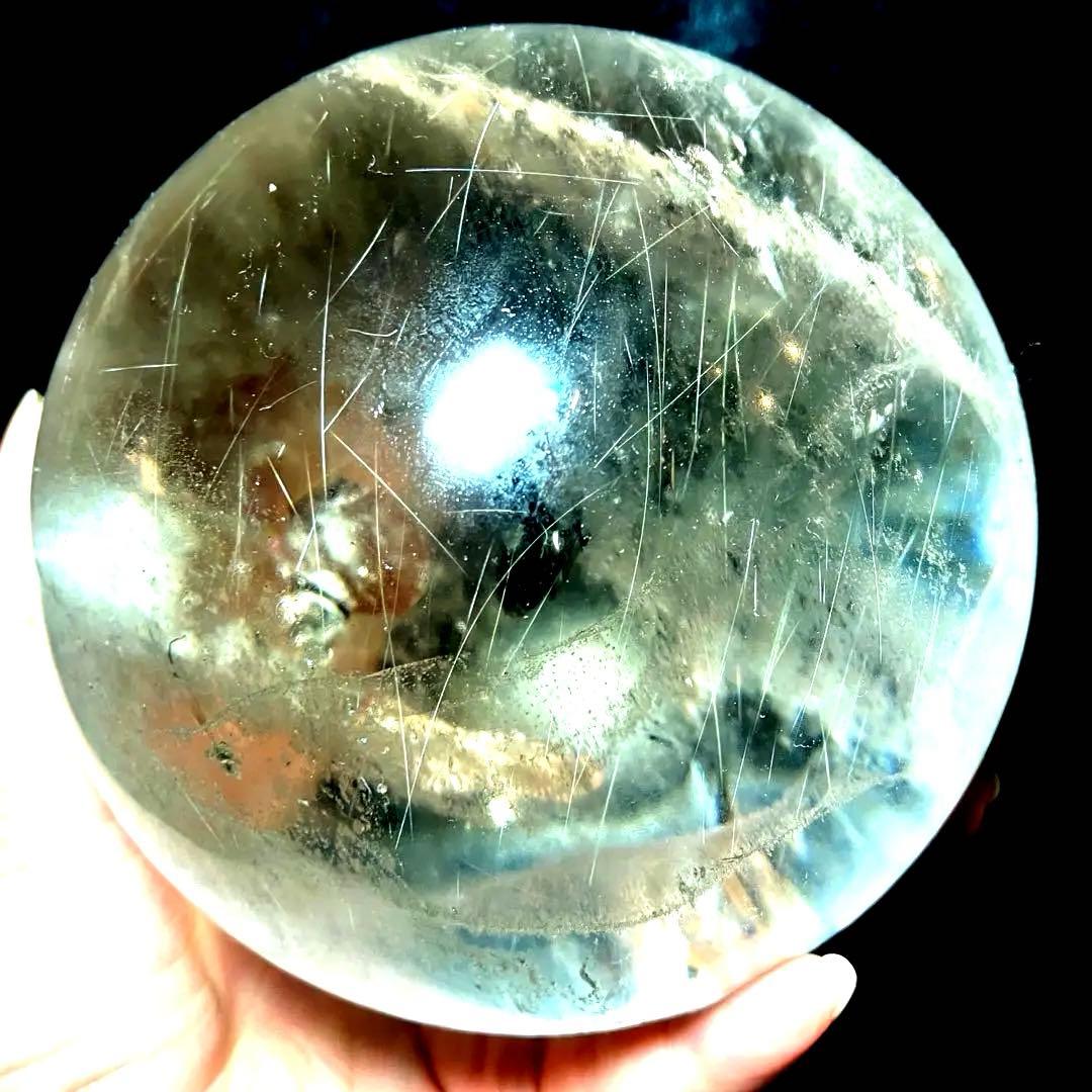 超超特大❣️120mm レインボーゴールドルチルクォーツ　金針水晶　パワーストーン