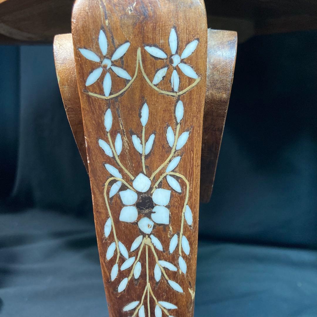 象嵌細工 アジアン家具 ローテブル インド家具 象モチーフ