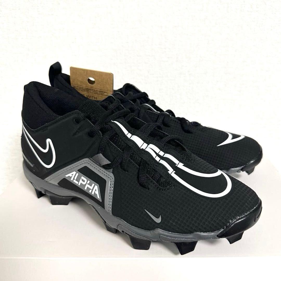 ナイキ アルファ メナス 26cm アメフト スパイク シューズ 靴 黒 584