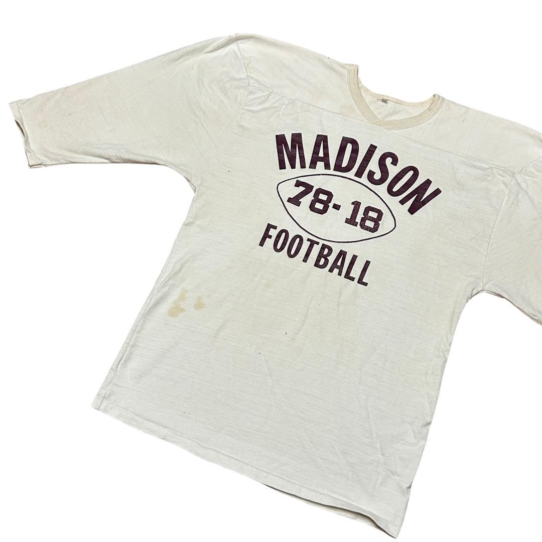 ビンテージ 70s 80s USA製　フットボール　Tシャツ