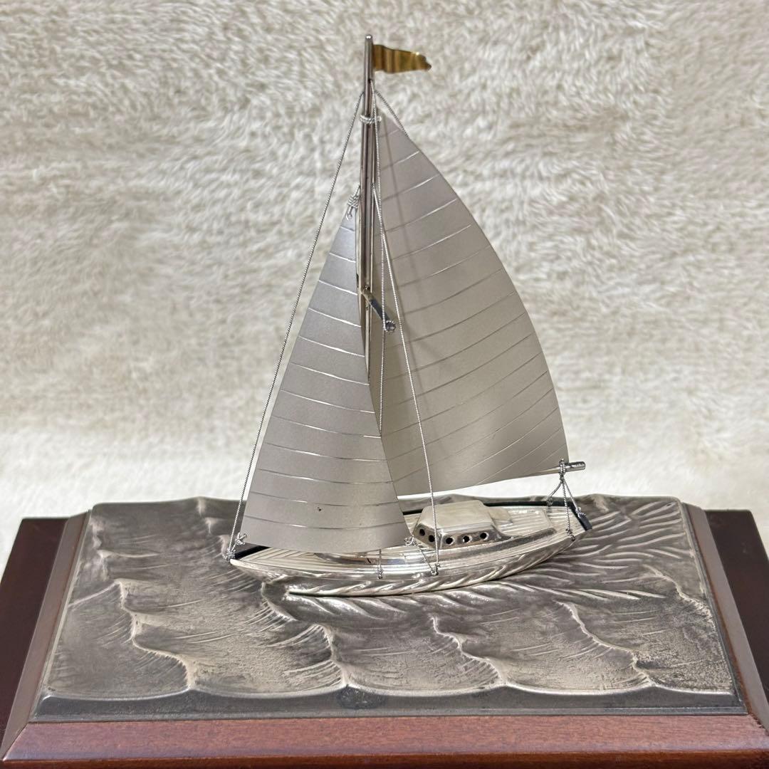ヨット 置物 関武比古 SEKI STERLING 960 刻印 銀製 シルバー