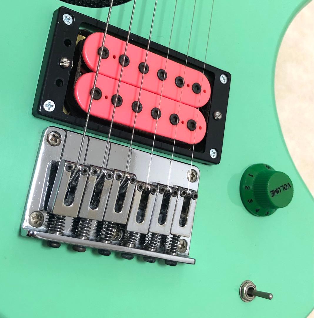 【美品】ZO-3 ミントグリーン アンプ内蔵ミニギター ディマジオPU搭載！！