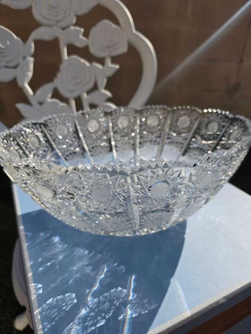 Sachsen Crystal オーバル型クリスタルボウル