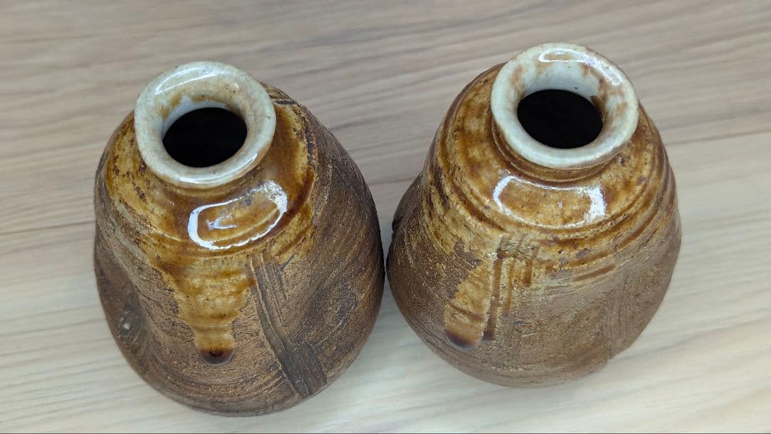 泥中蔵六 造　山科焼　二代　真清水蔵六　徳利　酒器　骨董