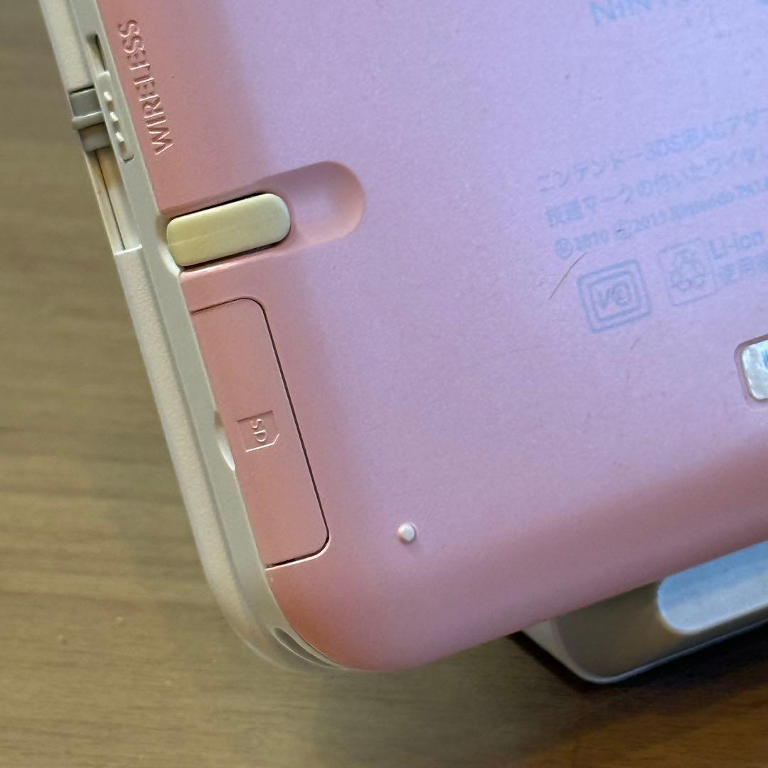 6-029 ニンテンドー3DS LL ピンク×ホワイト 箱付き