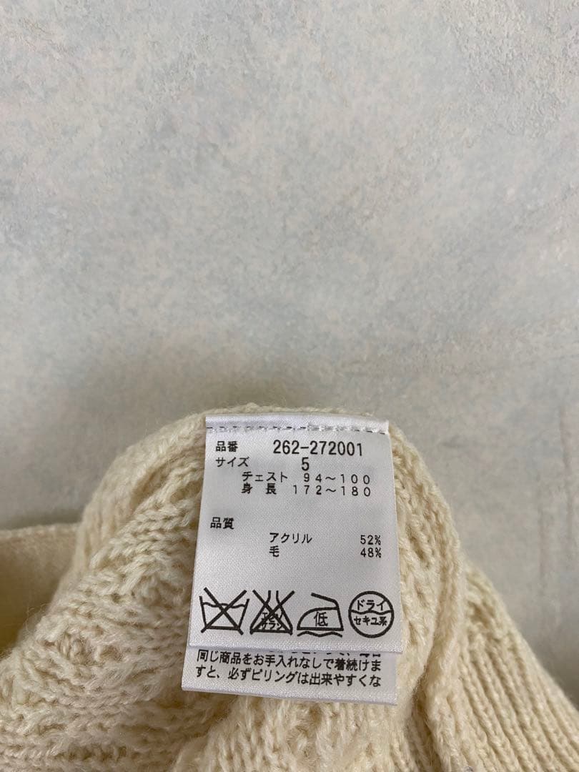 Jack Bunny!! ケーブルニットカーディガン 5 メンズ トグルボタン