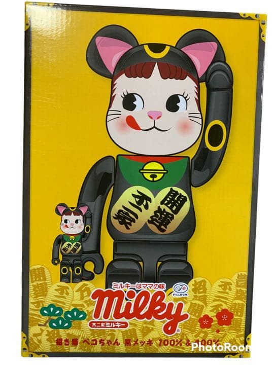 BE@RBRICK 【3セット】招き猫 ペコちゃん 100%&400%