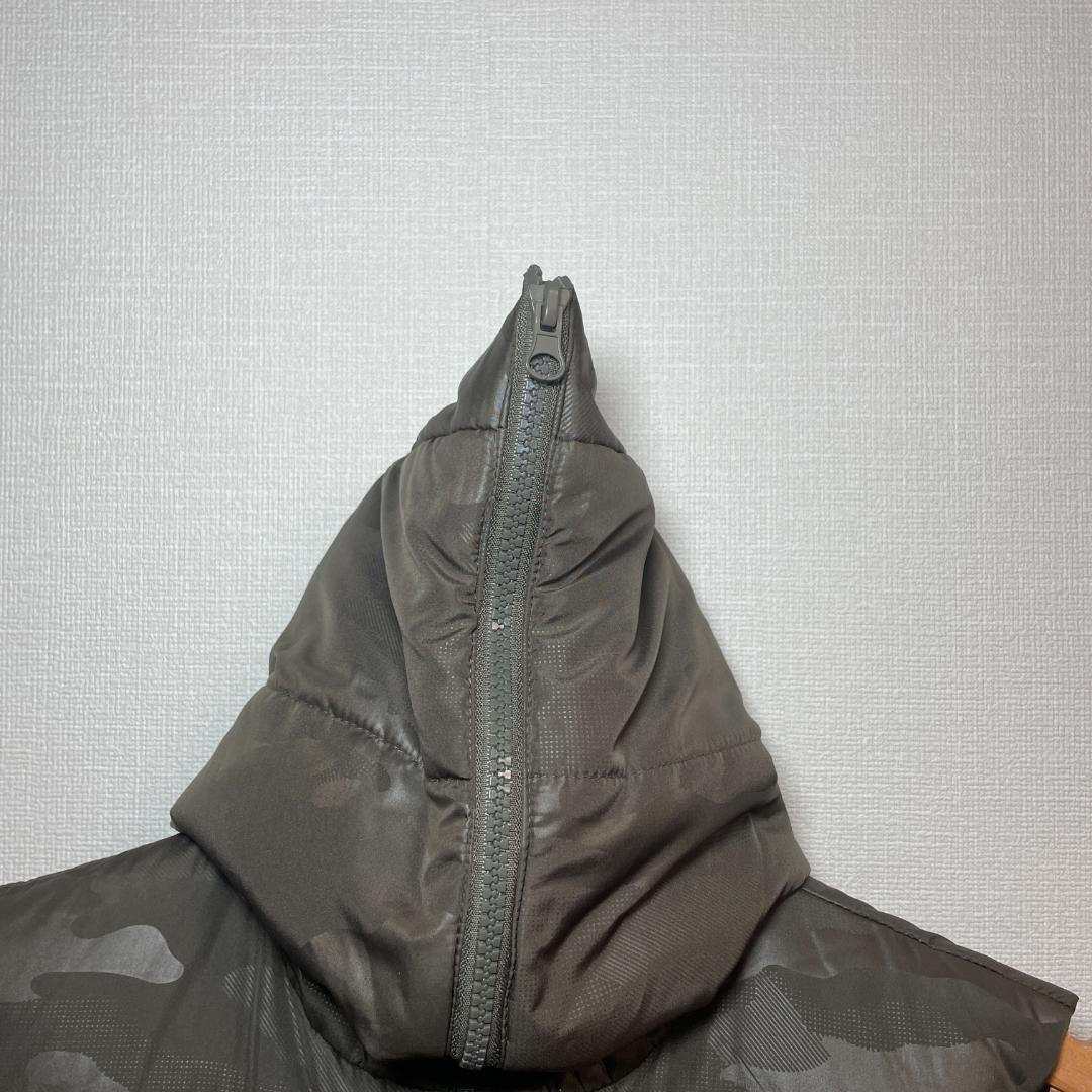 【美品】ムータマリン　ダウンベスト　迷彩　カモフラ　ロゴワッペン　M