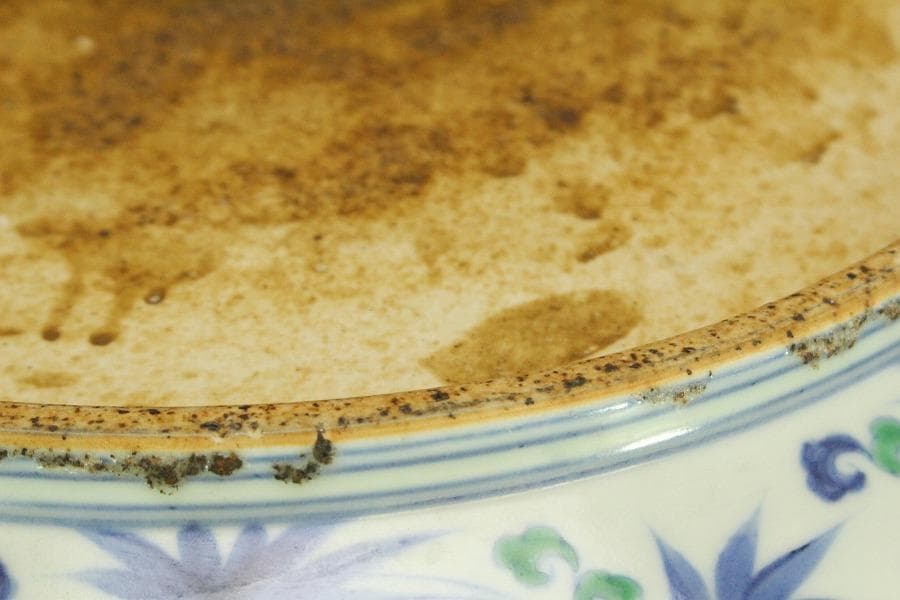 あきこ中国美術 色絵 龍紋皿 φ48.8cm(ZE473)