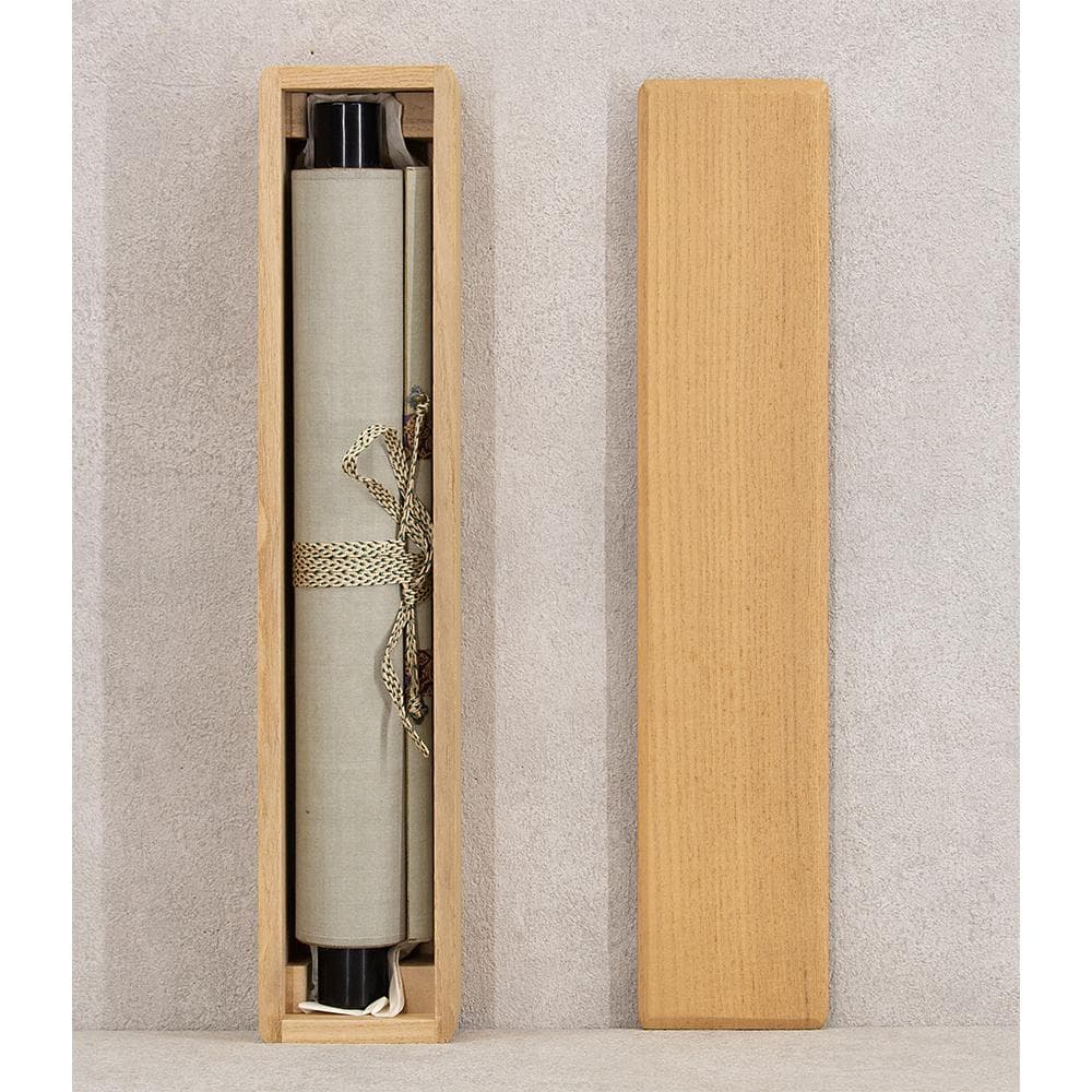 掛軸 橋宗義（橘了庵）「瀑妄想」茶掛 一行書 大徳寺徳禅寺住職 共箱