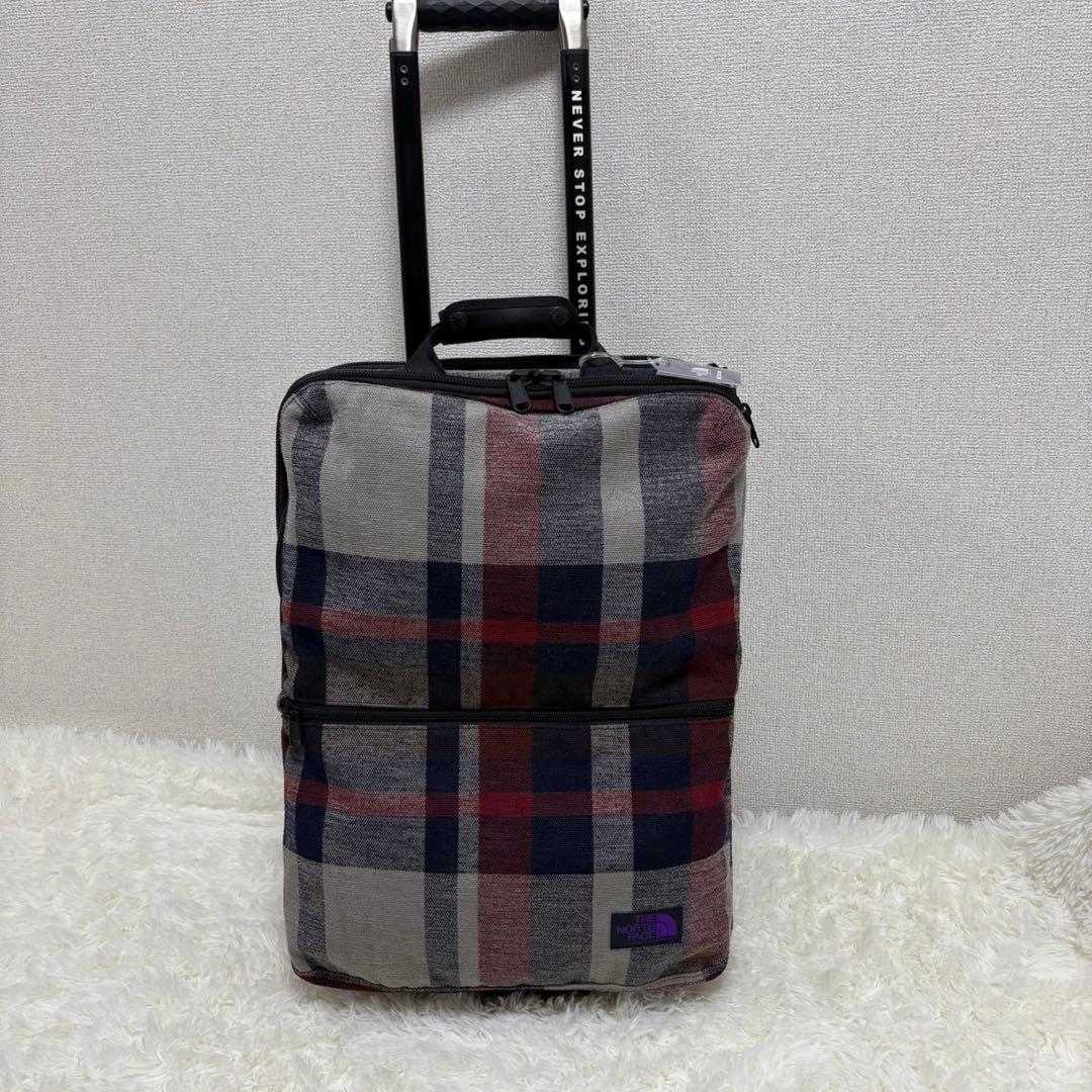 【美品】ノースフェイス キャリーケース パープルレーベル トラベルキャリー2輪