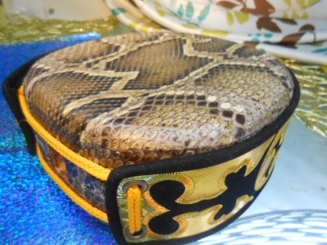 新品未使用(送料無料)19.980円　盛嶋開鐘蛇皮強化(二重張)型チーガ