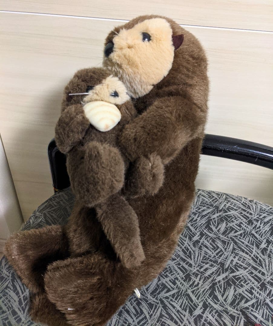 昭和レトロ❤たけのこ❤ハッピーラッコ❤ラッコ親子❤ラッコ❤ぬいぐるみ❤可愛いお顔