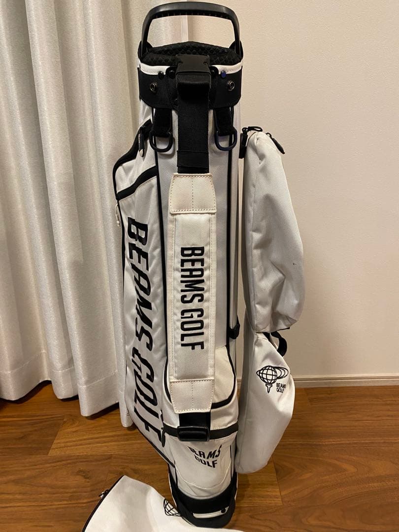 BEAMS GOLF スタンド式ゴルフバッグ ホワイト