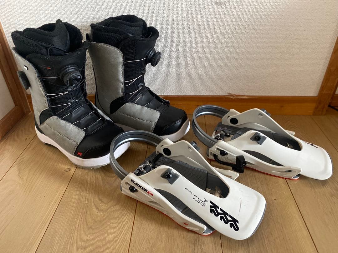 美品！K2 CLICKER ステップイン ブーツ/ビンディング 2点セット