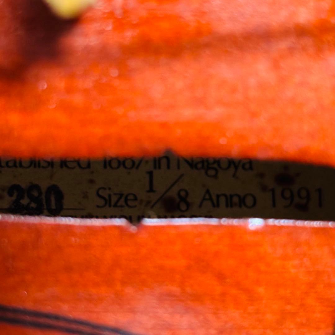 【美品】バイオリン SUZUKI No.280 1/8 1991 スズキ 鈴木