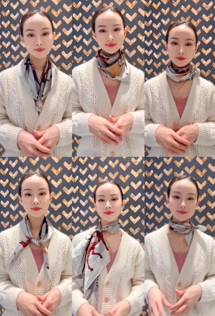 【「敦煌八駿」カスタム シルクスカーフ】