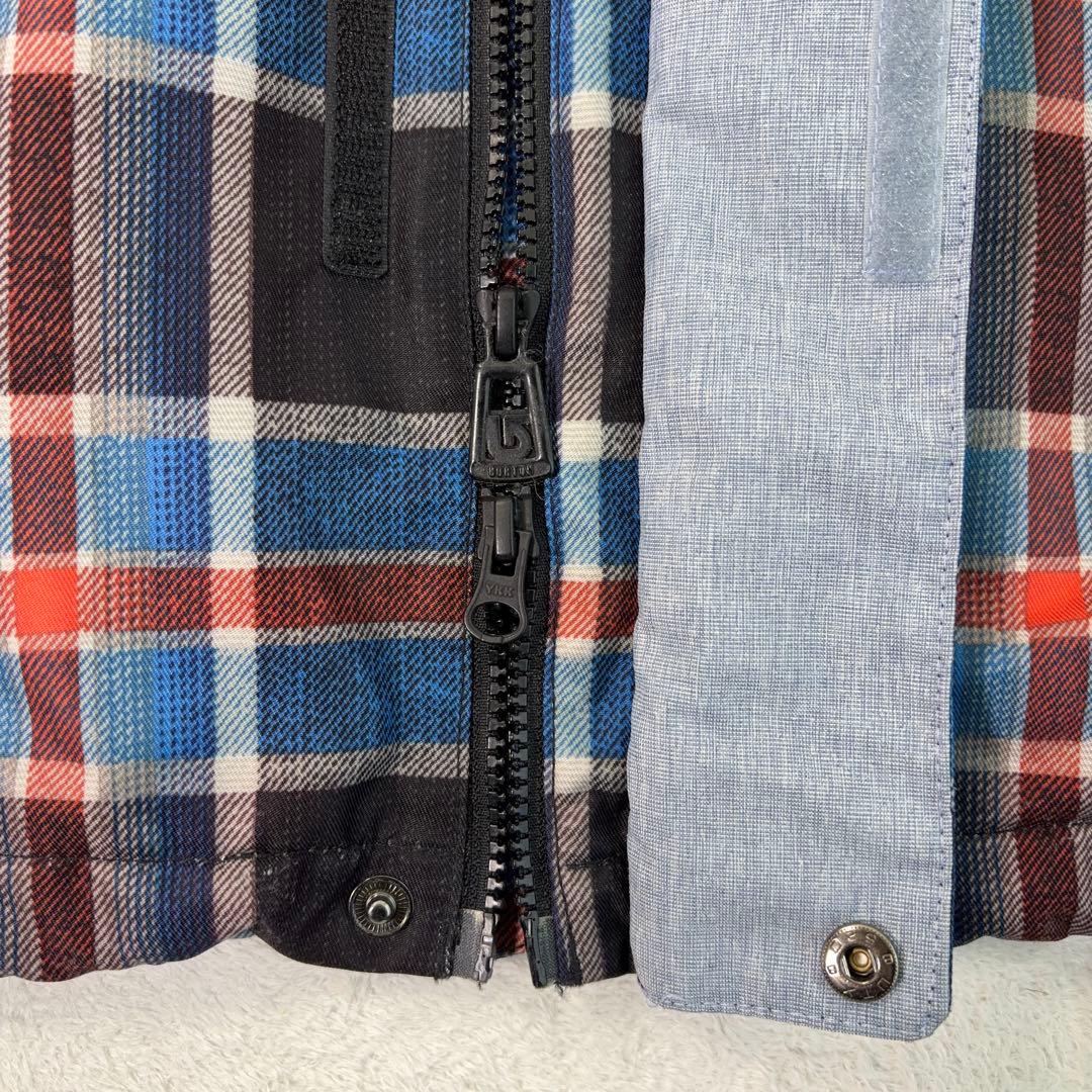 美品【BURTON】バートンスノボウェア DRYRIDE チェック 13ロゴ L