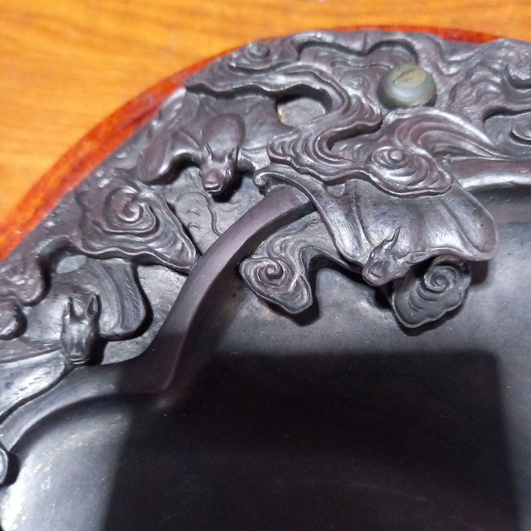中国　硯　　書道　水墨画　　古物　希少　大きめ