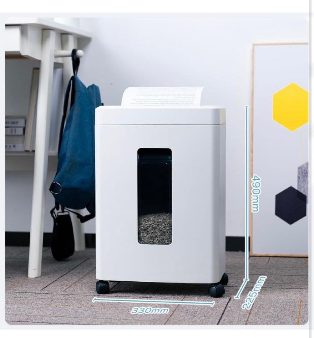 シュレッダー 電動 家庭用 静音: 2x15mm 細断枚数10枚18L大容量
