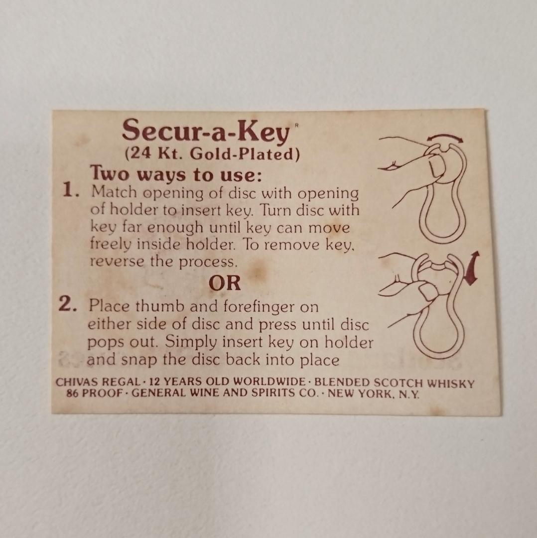 【シーバスリーガル 12年】Secur a Key