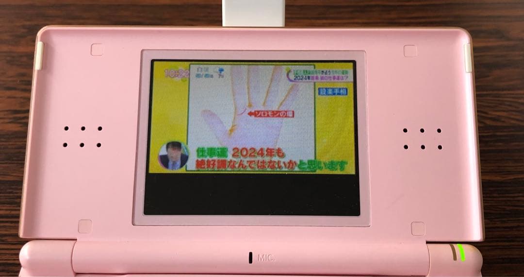 DS LiteノーブルピンクとDSテレビ※尿液晶化ステージ3
