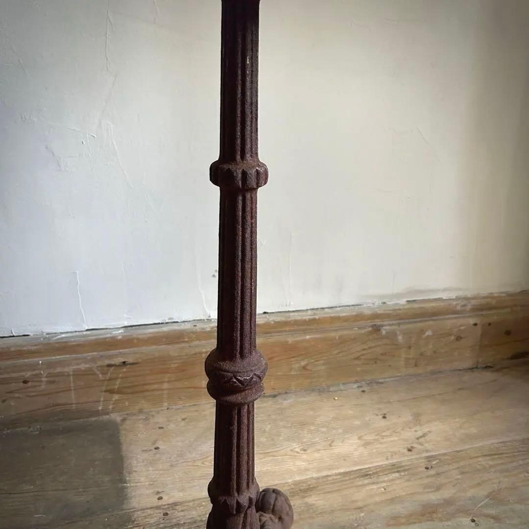 フランスアンティーク アイアン ビストロテーブル カフェテーブル ラウンド