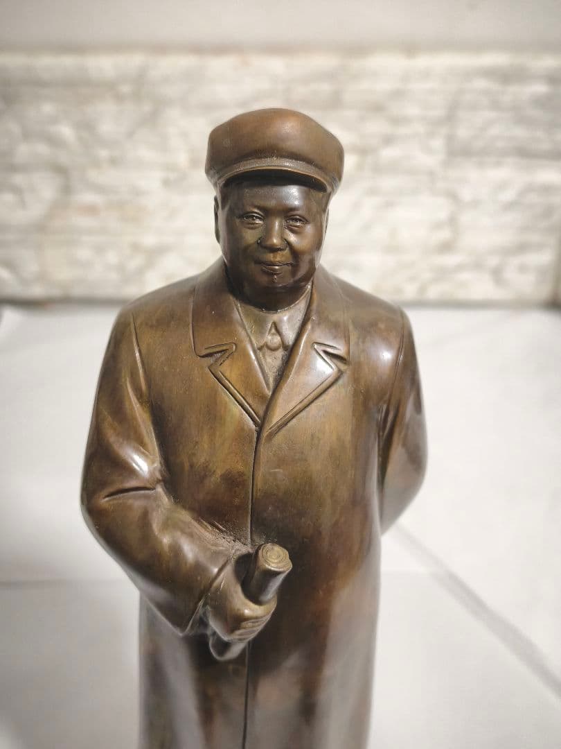 毛沢東 銅像 オブジェ 文化大革命 1966年 30センチ インテリア