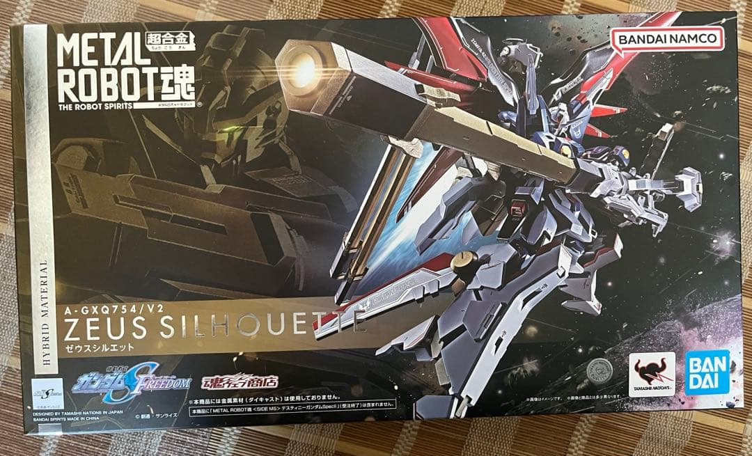 メタルロボット魂　デスティニーガンダム＆光の翼＆ゼウスシルエット 開封済