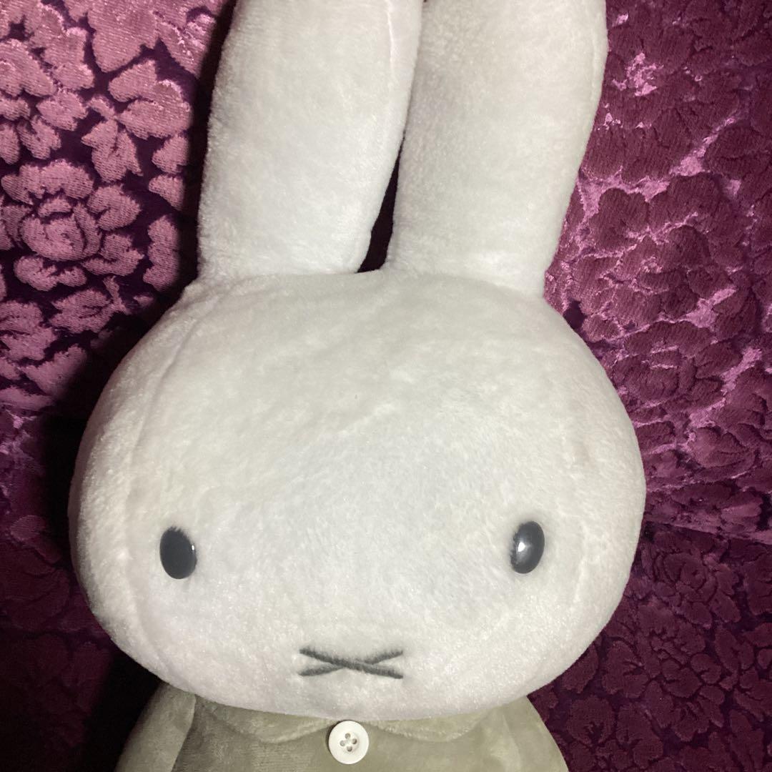 ❤️週末SALE❤️ミッフィー❤️大きな　ぬいぐるみ グレー/オリーブ　　レア美品