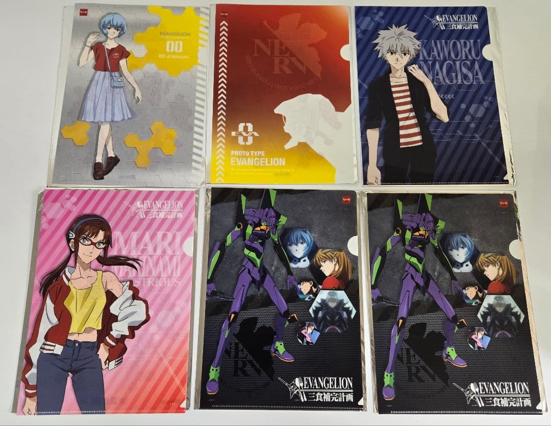 エヴァンゲリオン A4 クリアファイル 71枚セット 大量 まとめ ローソン等