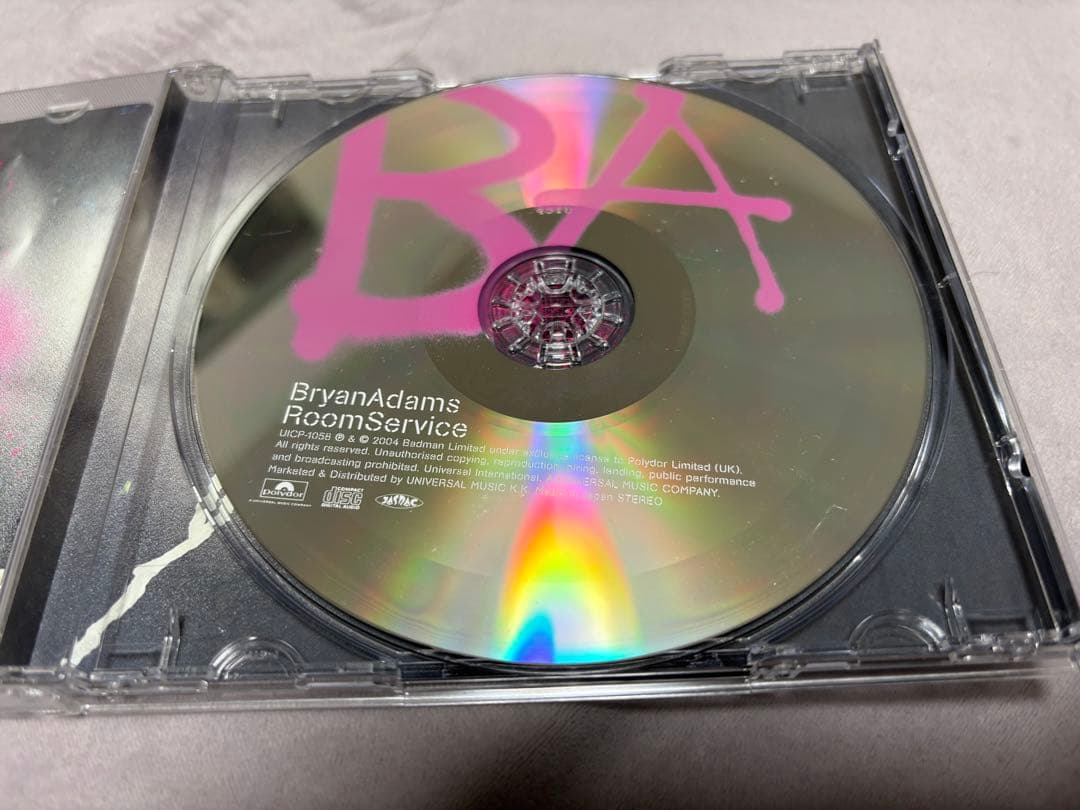 レア　Bryan Adams直筆サインRoom Serviceブライアンアダムス