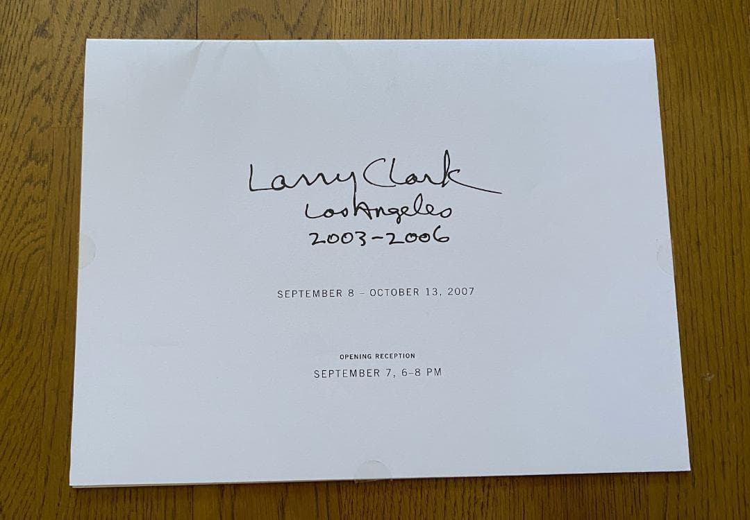 ラリー・クラーク 「LOS ANGELES 2003-2006 」ポスター付き