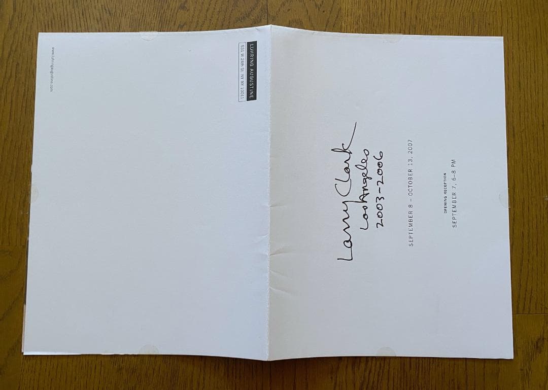 ラリー・クラーク 「LOS ANGELES 2003-2006 」ポスター付き