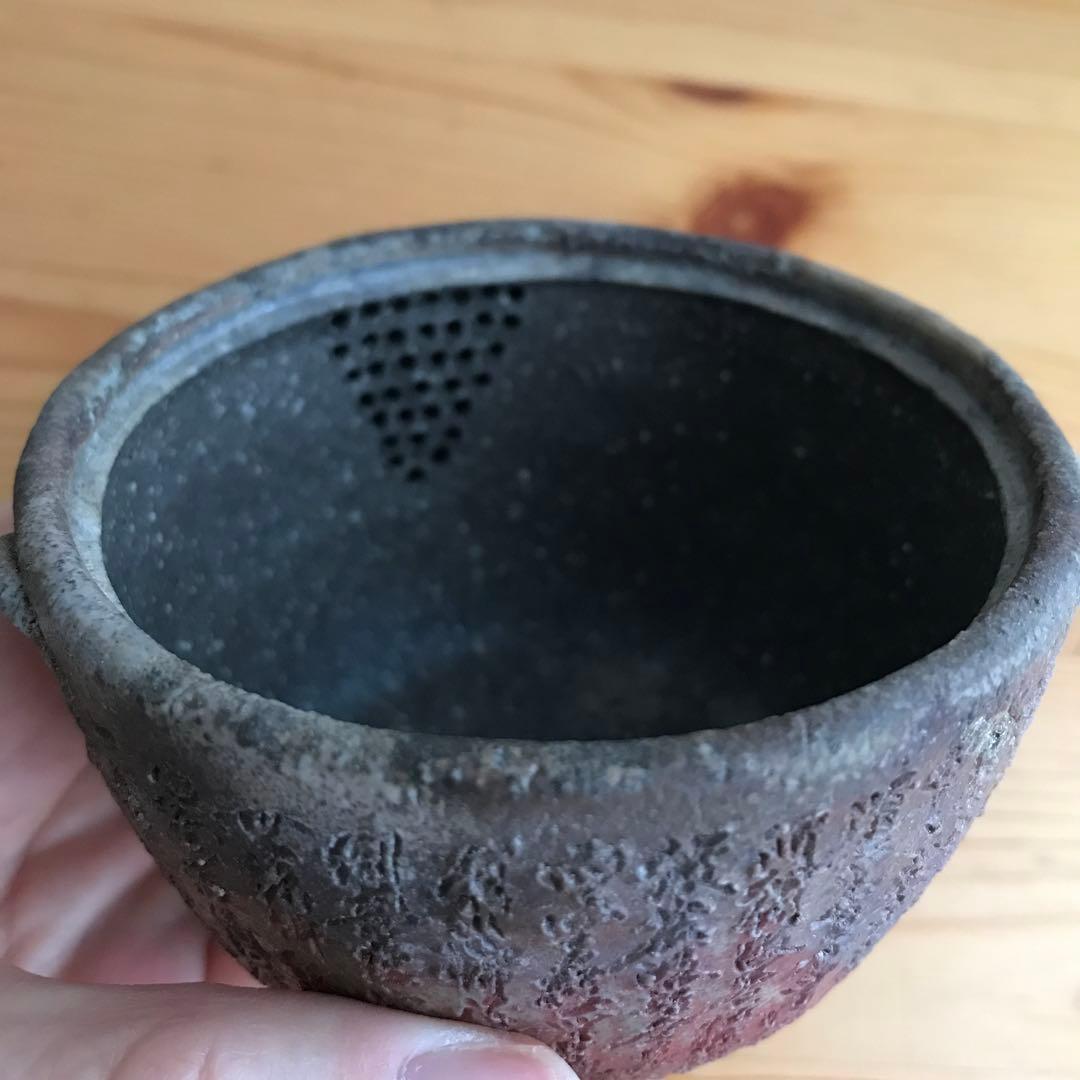 備前焼　西坂剛（春水）般若心経 宝瓶