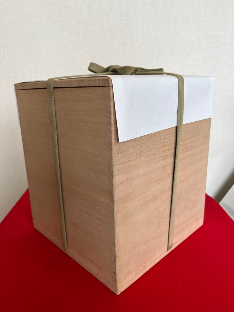 人間国宝 吉田美統『釉裏金彩 芙蓉文 花瓶』Y33 共箱 共布 陶歴 立札付