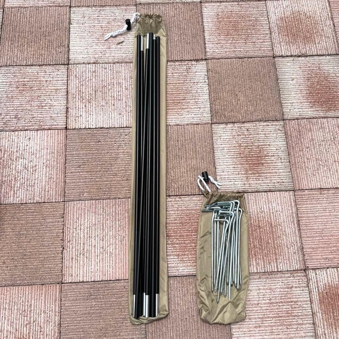 【前方ポール付】DODザワンタッチテントL タンカーキ4〜5名初心者簡単 廃盤品