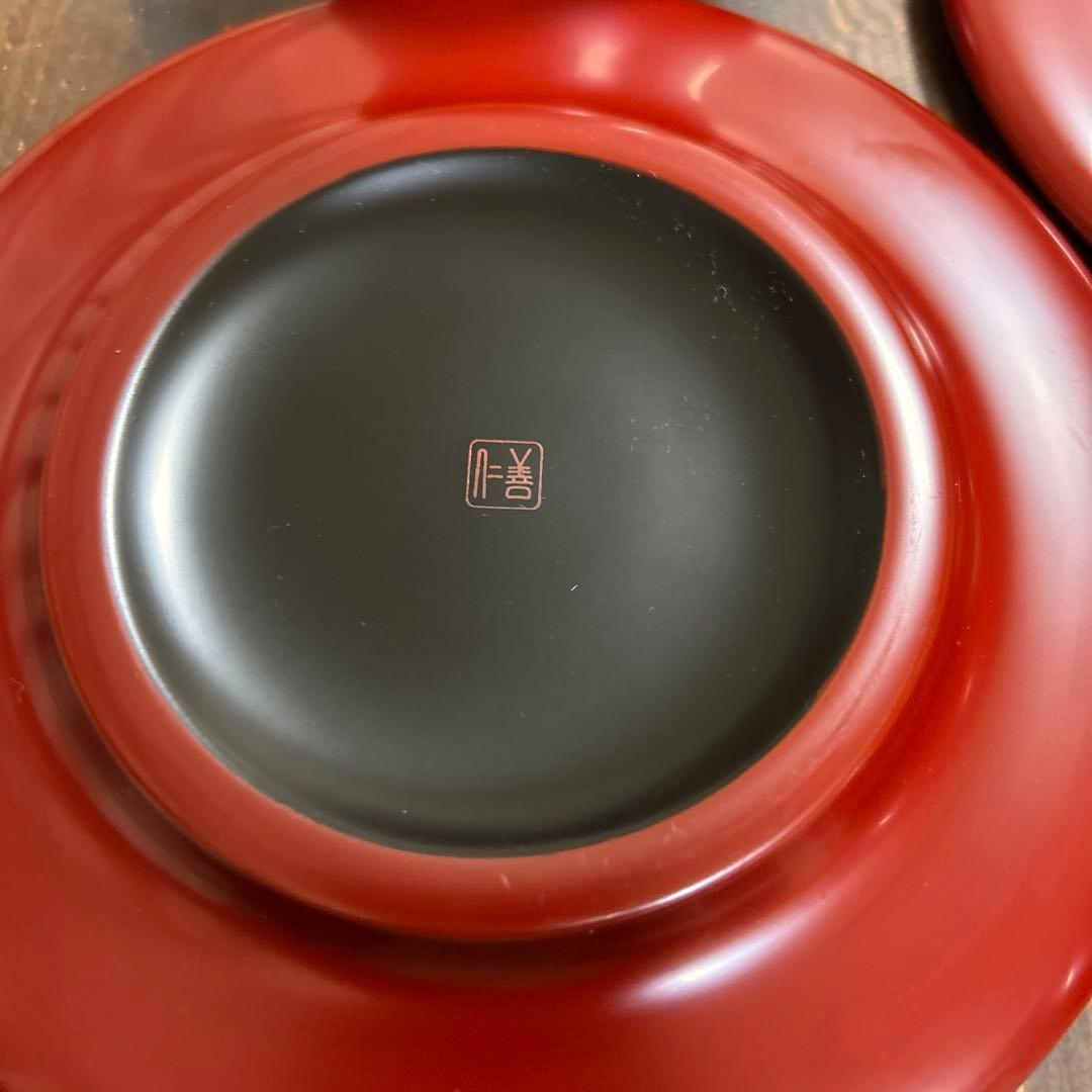 輪島塗　輪島屋　善仁　コーヒーカップ　曙塗　2客